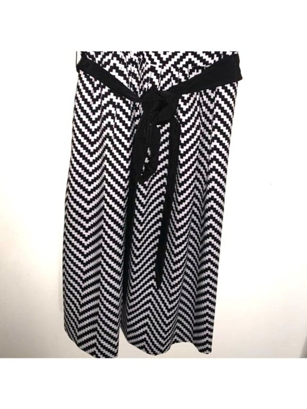 White House Black Market Chevron Print Sleeveless Dress Size 00 With Tags - Picture 5 of 10